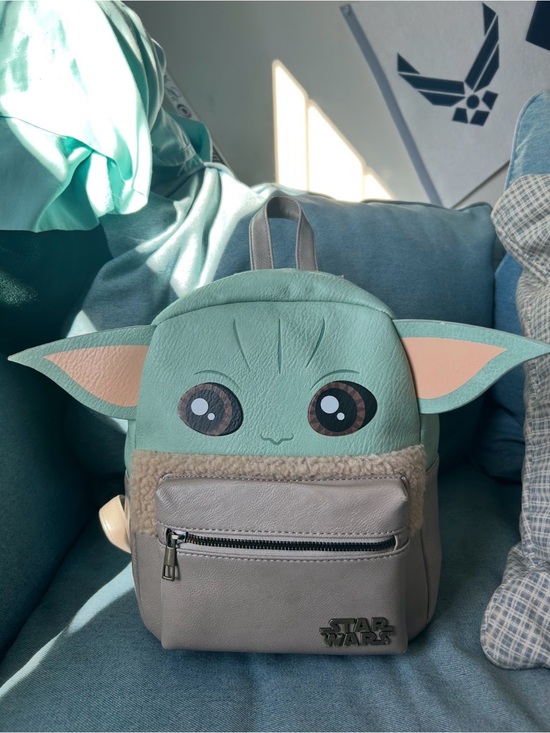 Star Wars Handbags - Star Wars Grogu Mini Backpack - Mint Green & Taupe